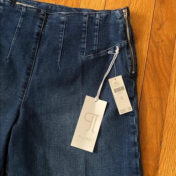 Pilcro NWT A-Line Trapeze High-Rise Wide-Leg Jeans Size 28 Anthropolgie - Picture 6 of 16